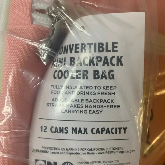 The Powerpuff Girls BackPack Convertible Cooler Bag 12 Can Capacity New - Picture 5 of 9